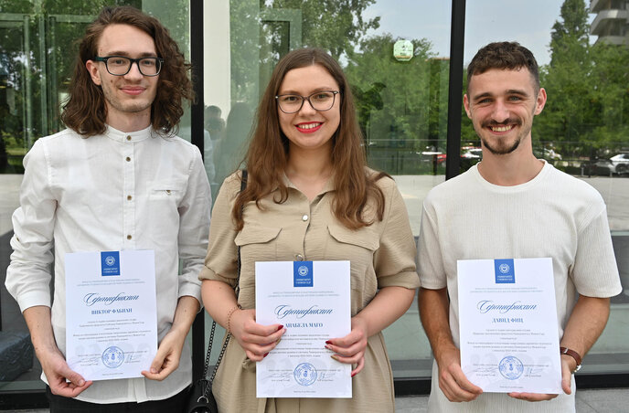 Fábián Viktor, Magó Annabella és Fic Dávid (Ótos András felvétele)