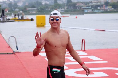 Betlehem Dávid első egyéni érmét szerezte a felnőttek között (Fotó: MTI)