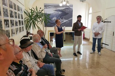 A kiállításmegnyitón (Herceg Elizabetta felvétele)