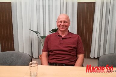 Kugli Albert, a szajáni Szikes Vadászegyesület elnöke (Fotó: VIdács Hajnalka felvétele)