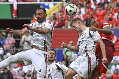 A magyar védelembe sok hiba csúszott (Fotó: MTI)