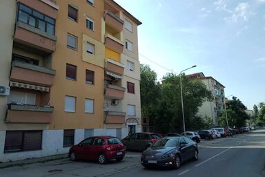 A lakótömb, ahová riasztották a tűzoltókat