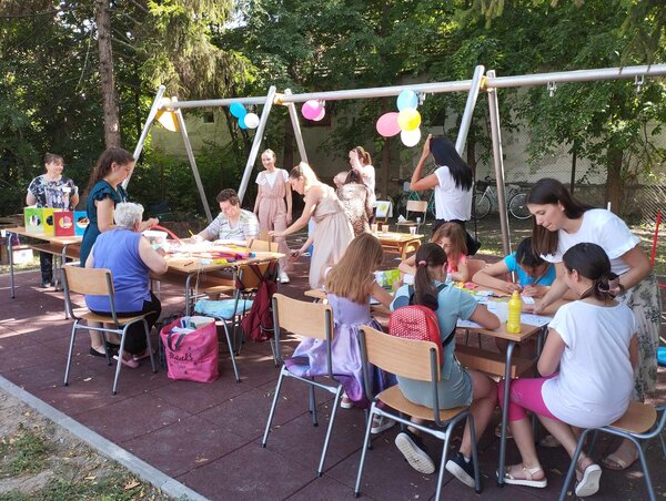 Különféle műhelymunkák várták a gyermekeket/Kancsár Izabella felvétele