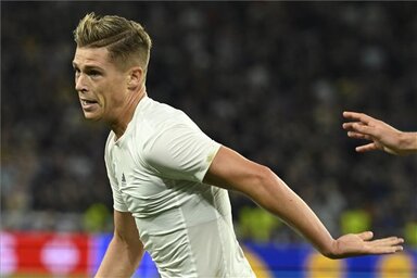 Csoboth Kevin ünnepli gólját (Fotó:MTI)