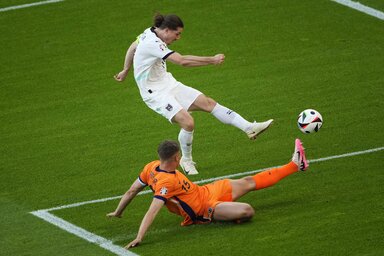 Sabitzer megszerzi Ausztria győztes gólját (Beta/AP)