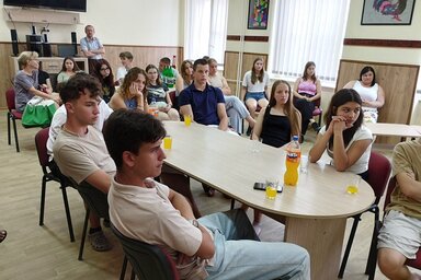 A résztvevő diákok egy csoportja (Lukács Melinda felvétele)