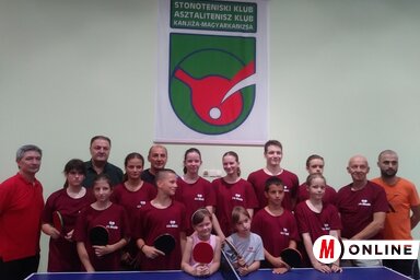 Az asztalitenisz-tábor résztvevői Magyarkanizsán (Fotó: A szerző felvétele)