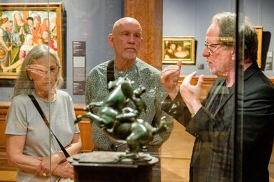 John Malkovich és párja Baán László társaságában a Szépművészeti Múzeumban (Fotó:Szépművészeti Múzeum)