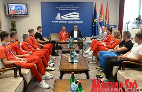 Az ökölvívó Európa-bajnokság érmeseinek fogadása Újvidéken