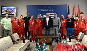 Az ökölvívó Európa-bajnokság érmeseinek fogadása Újvidéken