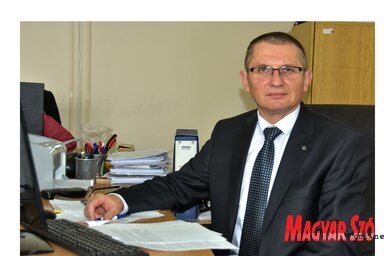 Oláj Tibor, a csókai kkt elnöke (Fotó: Gergely József felvétele)