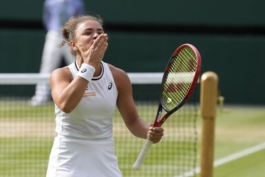 Jasmine Paolini kivételes lélekjelenlétével és küzdeni akarásával harcolta ki a finálét (Fotó: Beta/AP)