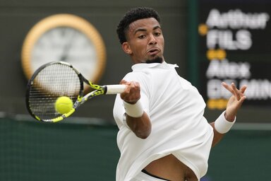 Arthur Filsnek csak az első játszmában volt méltó ellenfele Györe László (Fotó: Beta/AP)