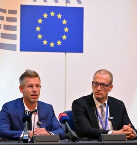 Magyar Péter az EP-ben (Fotó: MTI archív)