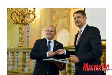 Gyivánovity Dániel és dr. Pásztor Bálint (Fotó: Molnár Edvárd felvétele)