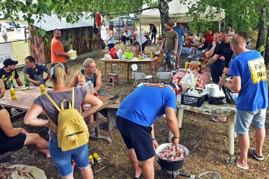 A sertéspörköltfőző versenyen 35 csapat mérte össze tudását (Gergely Árpád felvétele)
