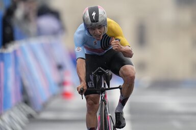 Remco Evenepoel megkoronázta a szezonját (Fotó: Beta/AP)