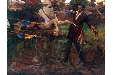 Petőfi Sándor halála (Hegedűs László festménye, 1855k.)