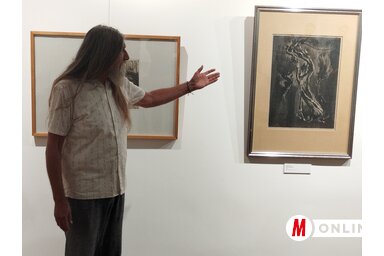 Miroslav Jovančić a grafika nagyszerűségére mutatott rá (Lukács Melinda felvétele)