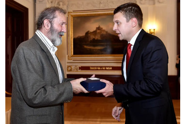 A Balassi Műfordítói Nagydíjat 2017-ben vette át (Fotó: MTI)