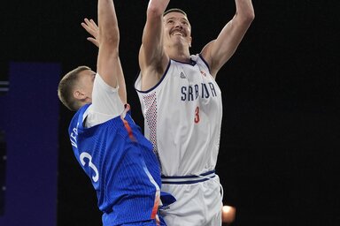 A szerbek a házigazda franciákat is legyőzték a 3×3-as tornán (Fotó: Beta/AP)