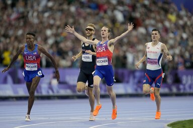 A férfi 1500 méter befutója (Fotó: Beta/AP)