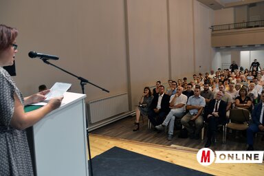 Vicsek Annamária arra a veszélyre figyelmeztetett, amelyet a züllő Európa von magára Szent István iránytűjének figyelmen kívül hagyásával (Fotó: Dávid Csilla felvétele)