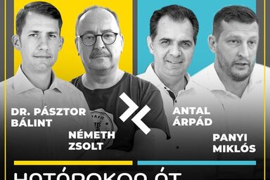 A panelbeszélgetés résztvevőinek bejelentője (Facebook / Dr. Pásztor Bálint)