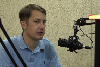 Dr. Pásztor Bálint a reggeli műsorban (Pannon RTV/Bárdos Orsolya)