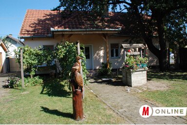 A Gion Nándor Emlékház udvara (Paraczky László archív fotója)