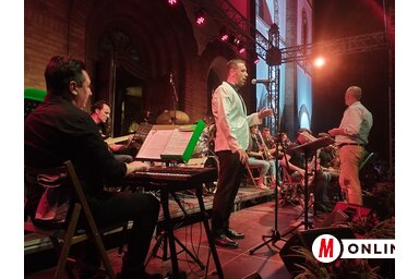 Mattia Zanatta az Újvidéki Big Banddel (Lukács Melinda felvétele)