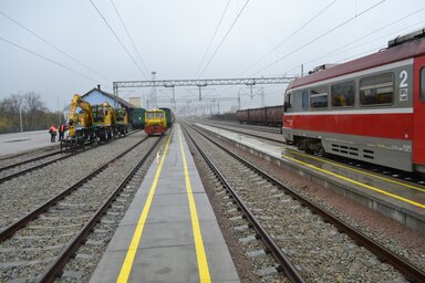 A Resnik és Valjevo közötti felújított szakasz (Fotó: Železnice Srbije)