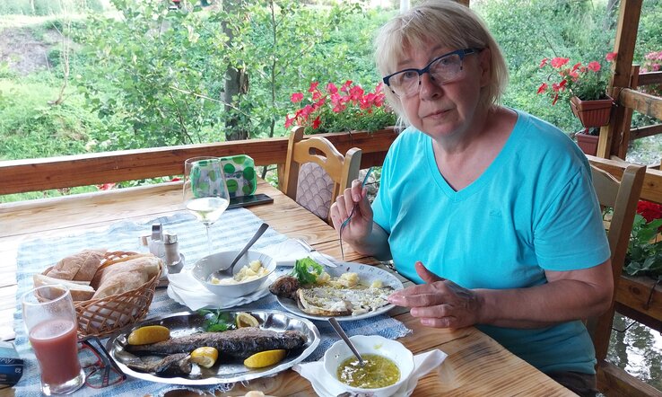 A hely, ahol a pisztrángok éhségünk áldozatául estek (Dávid Csilla felvétele) A hely, ahol a pisztrángok éhségünk áldozatául estek (Dávid Csilla felvétele)