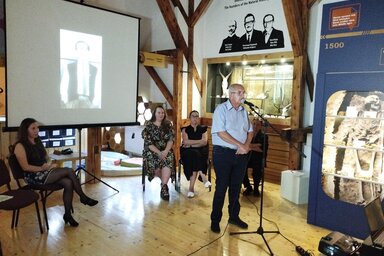 Sturc Béla emlékkiállításának a megnyitóján (Lukács Melinda felvétele)