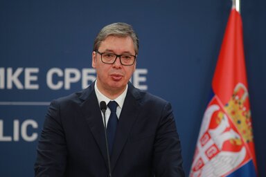 Aleksandar Vučić öt fő intézkedési irányvonalat mutatott be (Fotó: Beta)