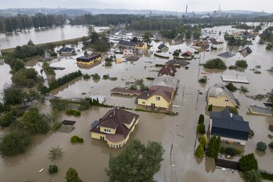 Ostrava környéke víz alatt (Fotó: AP via Beta)