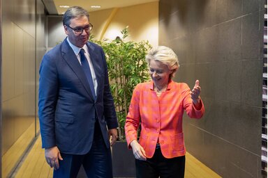 Aleksandar Vučić és Ursula von der Leyen (Fotó: Beta)