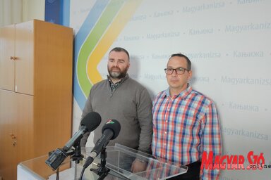 Marko Ždero, a Közlekedésbiztonsági Bizottság elnöke és Bajtai Balázs koordinátor