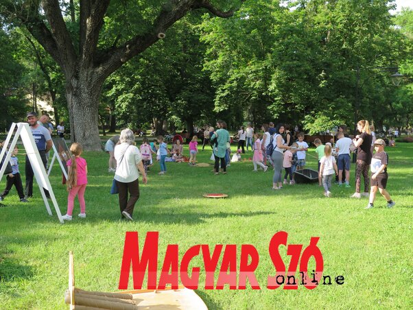Alkalmi rendezvény a parkban (Stanyó Tóth Gizella felvétele) Alkalmi rendezvény a parkban (Stanyó Tóth Gizella felvétele)