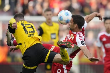 A dortmundiakat Berlinben tréfálták meg (Fotó: Beta/AP)