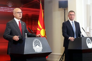 Miloš Vučević és Hrisztijan Mickoszki (Fotó: Beta)