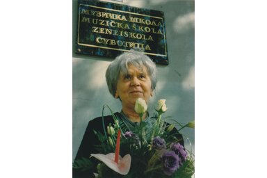 A fotó Égető Gabriella nyugdíjba vonulása alkalmából készült (Pekár Tibor felvétele)