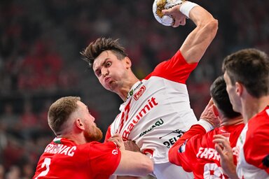 A Veszprém nem engedte kibontakozni a Dinamót (Fotó: MTI)
