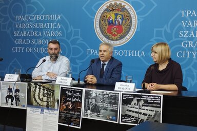 Az Őszi Zsidó Kulturális Fesztivál sajtótájékoztatóján (Lukács Melinda felvétele)