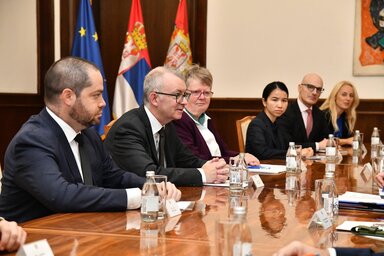 A Nemzetközi Valutaalap delegációja (Fotó: Beta)