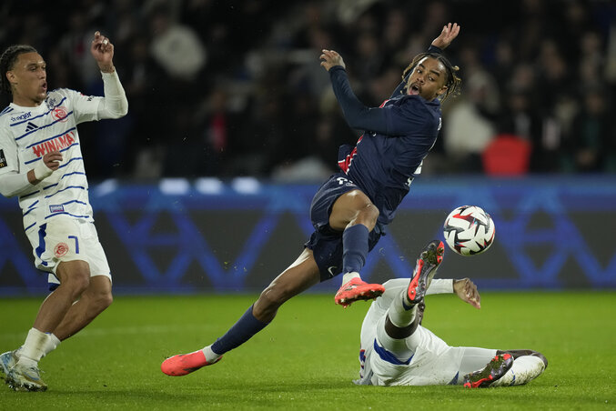Bradley Barcola szerezte a PSG harmadik gólját (Fotó: Beta/AP) Bradley Barcola szerezte a PSG harmadik gólját (Fotó: Beta/AP)