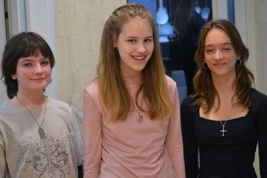 Az óbecsei Ferenczi Orsolya, Török Irisz és Klima Babett (Dávid Csilla felvétele)