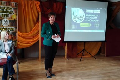 A konferenciát Jerasz Anikó oktatási államtitkár nyitotta meg (Kancsár Izabella felvétele)