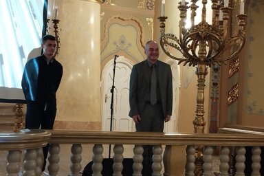 Az orgonaművész a koncert után találkozott a közönséggel (Lukács Melinda felvétele)