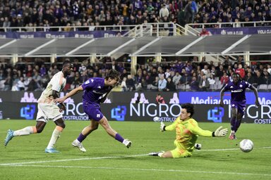 A Fiorentina nem kímélte a Romát (Fotó: Beta/AP)